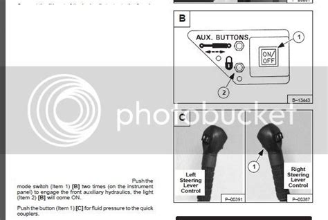 skidsteer auxiliary hydraulics not working